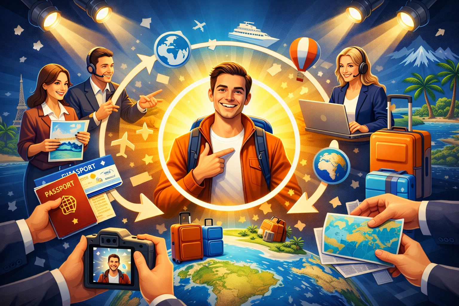 Kunde im Mittelpunkt